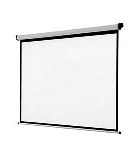 iggual PSIMS180 Projectiedoek 2,54 m (100 inch) 1:1 – Projectiedoek (handmatig, 2,54 m (100 inch), 180 cm, 1:1, zwart, wit)