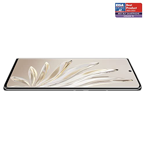 HONOR 70 Mobile Phone 5G SIM Free Unlocked 8+128GB Smartphone with 54 MP Triple Rear Camera, 120Hz 6.67 Inch OLED Curved Screen, Android 12, 4800mAh (2 Year Warranty)