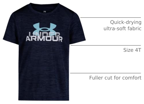 Image of Under Armour Boys' Short Sleeve Logo Graphic T-Shirt, Lightweight & Breathable, Relaxed Fit
