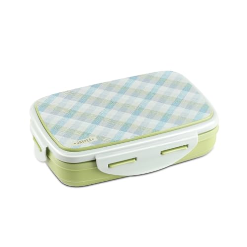 Image of JAYPEE Ecosteel Sr. Inner Stainless Steel Insulated Lunch Box for School Kids |Airtight Leakproof Tiffin Box for Kids |Food Grade|BPA Free, 550 ml, Green