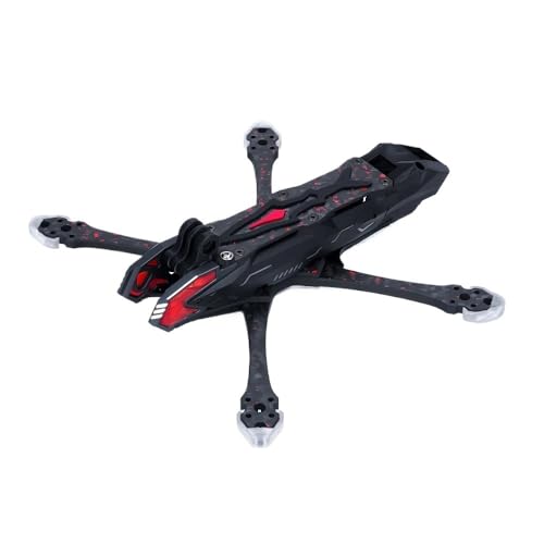 Cadre FPV Flat X 5 Pouces Squashed X pour Drone Freestyle RC