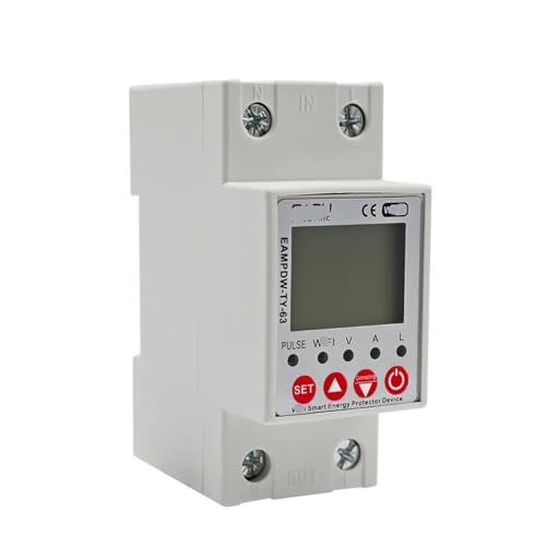 Relais de protection surtension sous-tension et fuite avec disjoncteur 2P 63A monophasé