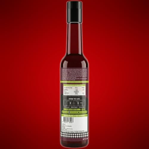 Image of VIStevia Gulabo Sugar-free Rose Syrup, Diabetic And Keto Friendly - Sweetened Naturally With Stevia, Made With Real Rose petals Not Flavour And Colour - Pack Of 1 (470ML) Serves 25-30 Glasses