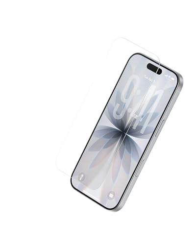 Image of Belkin EZ Align Tempered Glass Screen Protector Guard for iPhone 17 /16 Pro, Scratch-Resistant Impact Protection Included With Easy Align Tray for Bubble Free Application, Recycled Glass