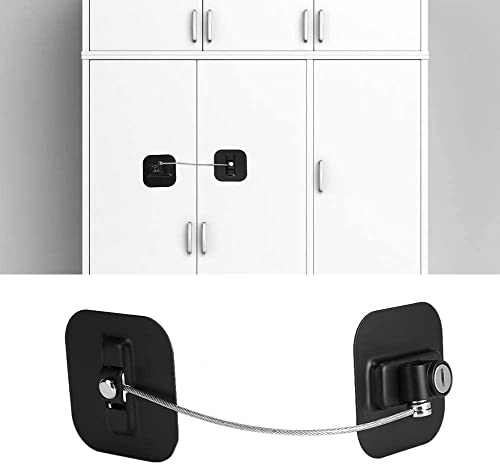 Image of OlpadFridge Door Lock, 1PC Refrigerator Door Lock with Keys, Mini Fridge Door Locks, Freezer Lock and Child Safety Cabinet Lock, Fridge Freezer Refrigerator Cabinet Lock Latch with Strong Adhesiv (Safety Refrigerator Lock)