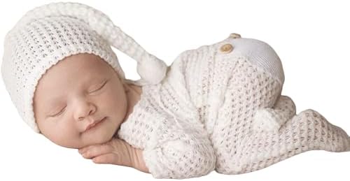 Newborn Baby Photo Shoot Props Girl Boy Crochet Knit Hat Costume ...