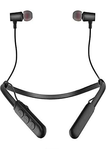 ZOXOWA B-11 Wireless Neckband Bluetooth Earphone In Ear Headset Earbuds Portable Headphone Handsfree Sports Running Sweatproof Compatible Android Smartphone Noise Cancellation - (Black)