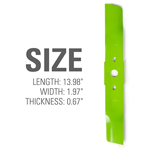 Image of Greenworks Replacement Lawn Mower Blade (Fits : 14' Mower / MO48L2212)