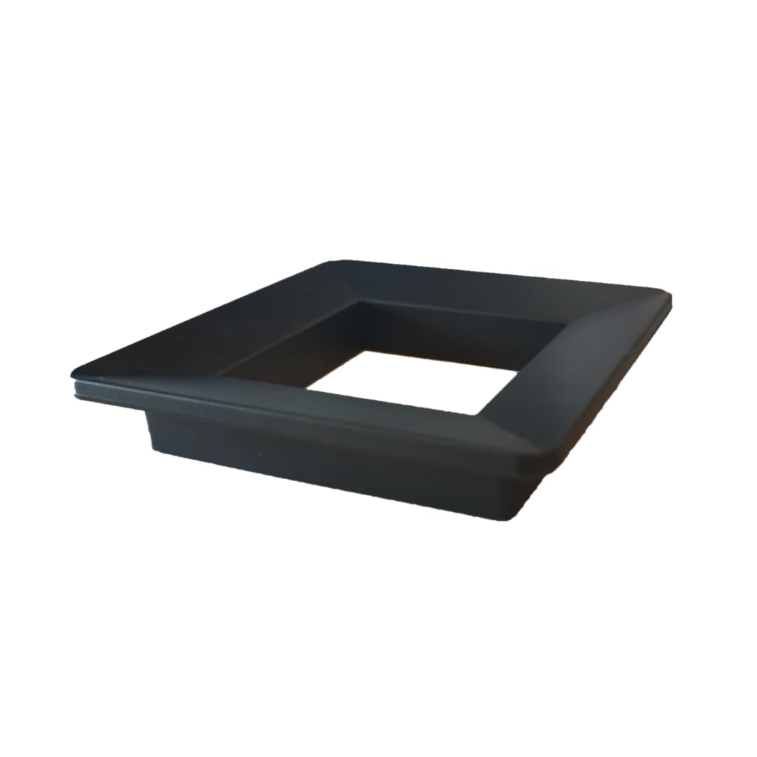 MaMa Store Maniglia Orione Ghisa Grigio Scuro Quadrata in Plastica 90X90 CC64 - Set x 4 Pcs con Viti