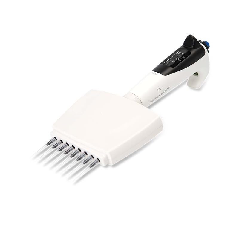 Transfer Pipettes, Multi-Function Electric Eight-Channel Pipette 0.5-10ul/10-100ul/30-300uldPette Electric Pipette Lab Pipettor(8 Channels 30-300ul)