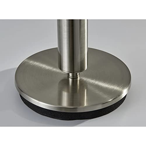 Adesso 4173-22 Hollywood Table, 27 In, 100W Incandescent, Brushed Finish, 1 Small Lamp, Satin Steel #TOP1