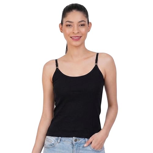 Image of Women's Cotton Camisole Slip | Adjustable Straps | Ultra-Soft Pure Cotton Fabric | Camisole | (S,M,L,XL,2XL,3XL,4XL)