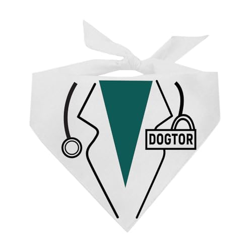 Dogtor Dog Bandana | Professions Halloween Costume | 100% Cotton ...