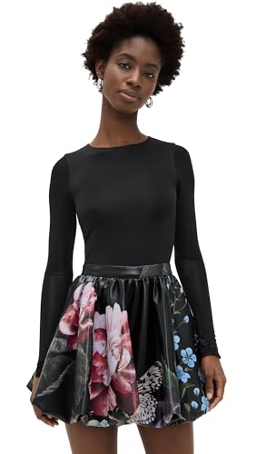 alice + olivia Women's Chara Ballet Bubble Hem Mini Dress