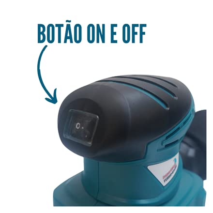 Lixadeira Orbital com Coletor de Pó Elétrica Importway IWLOC220 220v