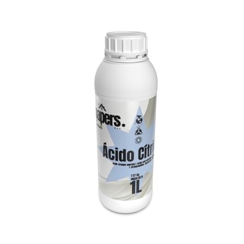 CULTIVERS Ácido Cítrico Anhidro Líquido BIO 1 L. Limpiador Doméstico Sostenible Brillantez para Baño y Cocina. Versátil Desincrustante y Eliminador de Manchas