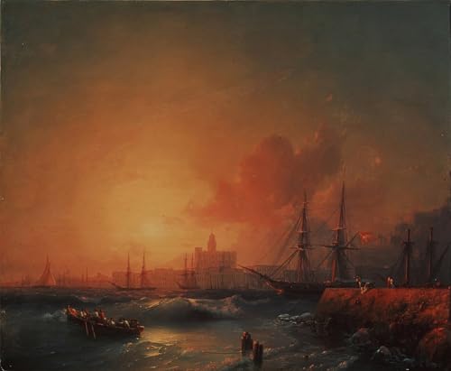 Impressions d'art Ivan Konstantinovich Aivazovsky - Toile vintage premium