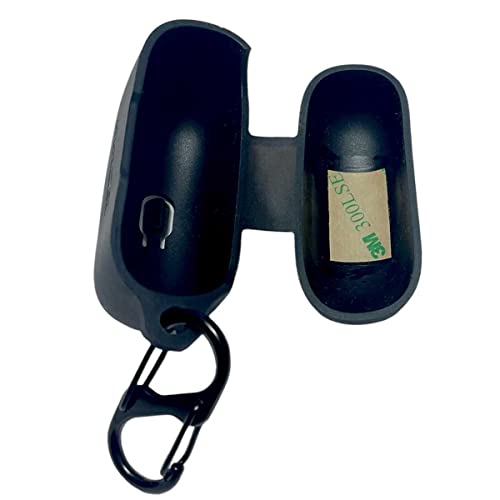 Image of Pouch for JBL Wave 200 TWS True Wireless Earbuds Protective Soft Silicone Case Cover with Hook (Cover Only) (Black)