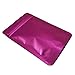 PABCK 50 Pieces 4.3x6.3 inch(Inside Size 3.5x3.9 inch) Stand-Up Resealable Heat Seal Bags 3.55mil Thick Frosted Pink Foil Sealed Bags for Zip Packaging Lock Food Storage Pouch