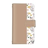 スマ通 BASIO active3 KYG04 対応 ケース 手帳型 ケータイカバー カードポケット 花柄 ボタニカル シンプル スタンド式 ストラップ穴 耐衝撃 カワイイ ベイシオアクティブ3用 (ブラウンベージュ) vc-080