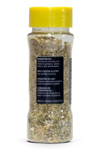 Sal Rosa com Cebola, Salsa e Alho 110g no Saleiro - Empório Nut's