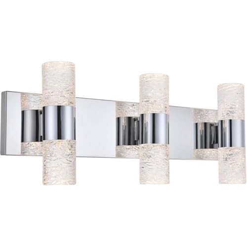 Elegant Lighting Vega - Aplique de pared LED chapado en cromo de 6 luces