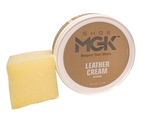 Shoe MGK Neutral Leather Cream - Shoe Polish and Conditioner for Leather Footwear