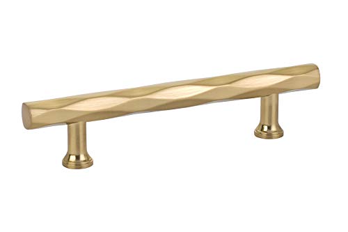 Emtek Tribeca Cabinet Pull, 4" Center-to-Center, Satin Brass