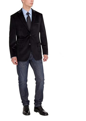 Veste de costume en velours pour homme finition haut de gamme
