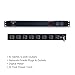 CyberPower PDU20M2F8R Metered PDU, 100-125V/20A (Derated to 16A), 10 Outlets, 1U Rackmount, 15 Foot Power Cord