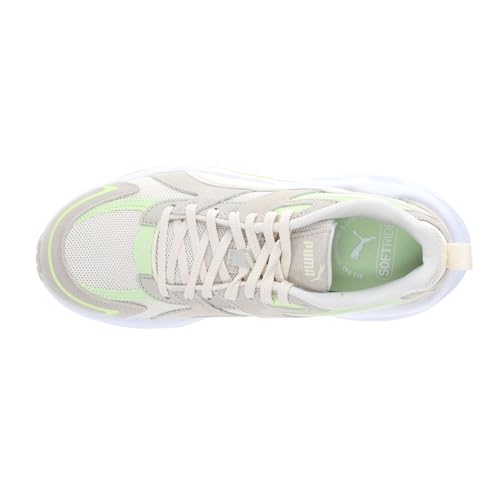 PUMA Womens Hypnotic Ls Lace Up Sneakers Shoes Casual - Green, Off White4