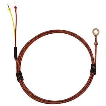 Digi-Sense Type K Economic Bolt On Thermocouple Probe #8 Screw 24 (in) Fiberglass Ext. Grounded Junction