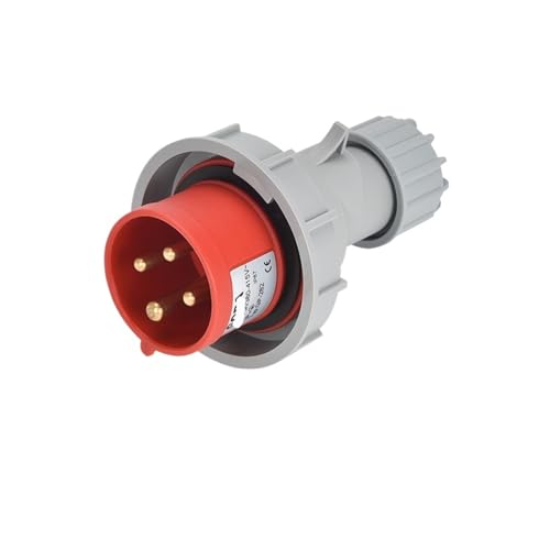 Enchufe trifásico 4P 32A IP67 GP 294 conector industrial estanco 3 núcleos 2