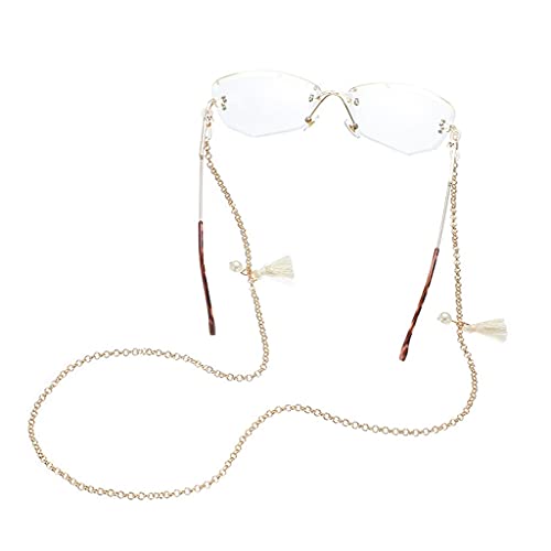 Łańcuch do okularów dla kobiet Tassel Pearl Smycz Okulary Pasek Okulary Sznurki Akcesoria do okularów (kolor: A, rozmiar: długość-70 CM)