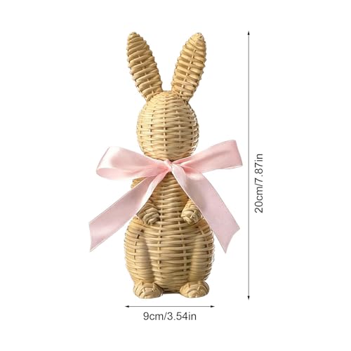 Figurine lapin de Pâques pour décorer la cheminée et la table du salon - 6