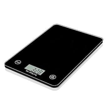 Digital Kitchen Weighing Scale & Food Weight Machine for Health, Fitness, Home Baking & Cooking (Black)