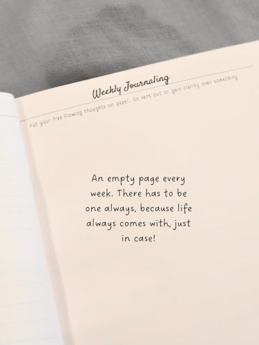 Image of THOUGHT PEN Wellness Daily Journal, Gratitude and Emotional Management, Undated, A5 Size, Hardcover, 21 Weeks, 244 pages, Illustrations, Weekly Activity, Guided Journal to Improve Thought Clarity and Keep Daily Record