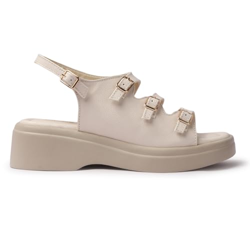 Image of Vendoz Women Stylish Slippers Wedges I Flat Slip on Sandals I Stylish and Casual for Everyday use I Comfortable & Lightweight for Girls & Ladies SD301