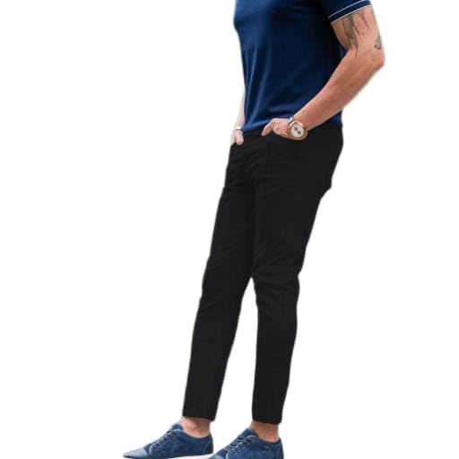 Men's Full Length Solid Trouser | Soft Touch Comfortable Pants-image-44