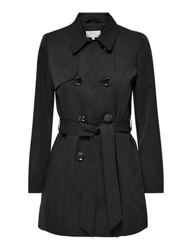 ONLY Women's Onlvalerie Trenchcoat Otw Noos Double breasted trench coat (pack of 1)