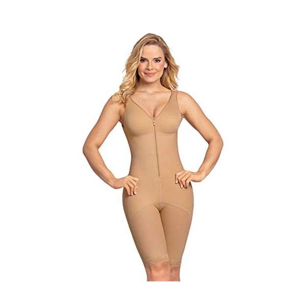 Leonisa-Womens-Full-Bodysuit-Slimming-Shaper Leonisa Women's Full Bodysuit Slimming Shaper, Natural tan, XXL