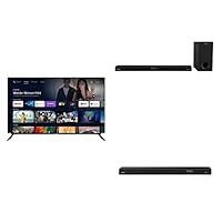 GRUNDIG (55 GOB 9280) Fernseher 55 Zoll (139 cm) OLED TV, Android TV, 4K UHD, HDR10+, Dolby Vision, Chromecast Built-in, Woofer, Smart TV, Schwarz + Dolby Atmos Soundbar