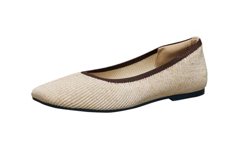 Image of Neeman's Metallic Square Flats for Women | Ballerinas & Slip On Casual Shoes| Comfortable & Flexiable