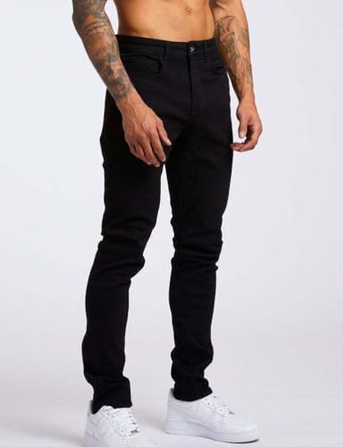 Mywinway Skinny Jeans for Men Spring Summer Stretch Tapered Leg Slim Fit Distressed Classic Denim Pants Trousers3