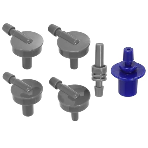 Hemobllo Blutdruckmessgerät Adapter 6 Stück Anschlussstück für Oberarmmanschette Kompatibel mit Elektronischen Monitoren Ersatzarmverbinder Grau