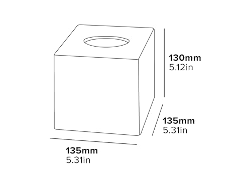 Cube Taschentuchbox-Abdeckung (Devon / TBC0001) in Chrom