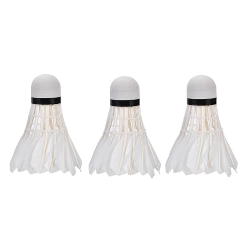 Annadue 3 Volantes de Bádminton, Plumas de Nailon Duraderas para Entrenamiento Deportivo de Pelota Interior Al Aire, Entretenimiento, Volante de Práctica para Principiantes, Niños y Adultos