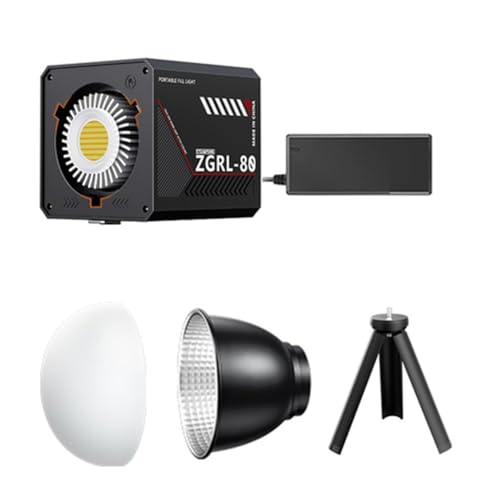 Luz LED de vídeo portátil COB de 60W con iluminación bicolor regulable de 2800K a 7500K 1