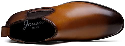 Image of Jousen Mens Chelsea Boots Leather Slip On Dress Boots