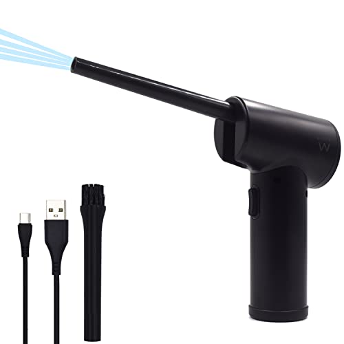 Quitapolvo eléctrico de aire comprimido - Dispositivo eléctrico para la limpieza de teclados, ordenadores, objetos - Baterías de alta capacidad, sustituto ideal de los botes de spray Cover